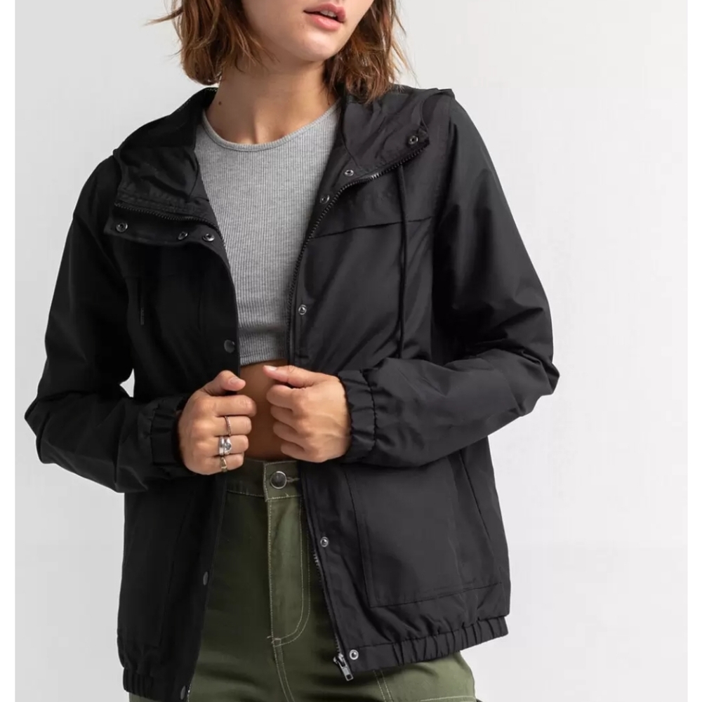 Volcom black windbreaker